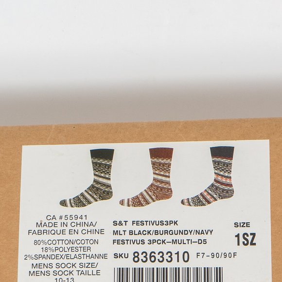 NWT /NIB 3 pack boxed set pattern outdoor socks - Picture 4 of 4